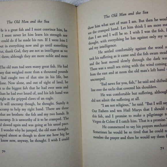 The OLD MAN And The SEA by Ernest Hemingway True First Edition 1952 - Picture 7 of 11